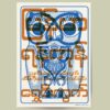 Text and owl Myanmar The Lucky Owl – Zee Kwet poster featuring a minimalist illustration of Myanmar’s lucky owl, Burmese text, and a traditional literary quote.